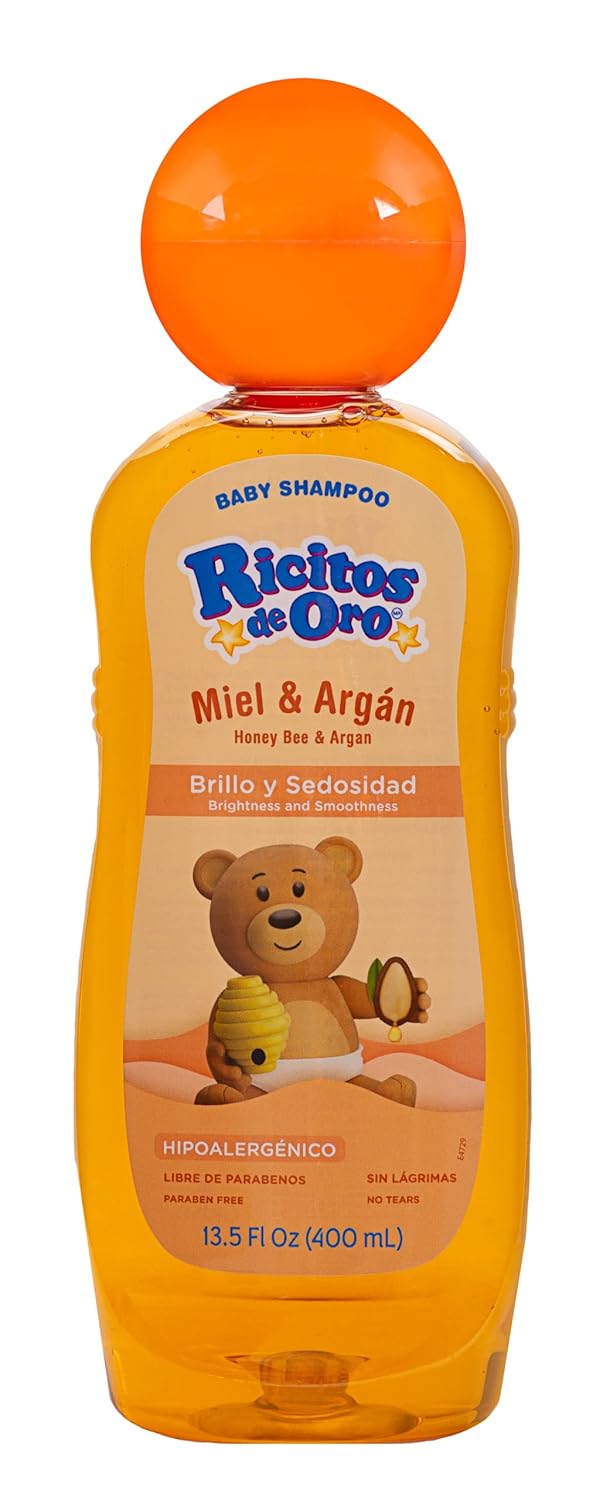 Ricitos de Oro Baby Shampoo Cleansing Shampoo with Natural Extract No more tears Hypoallergenic 2-Pack of 13.5 FL Oz, 2 Bottles