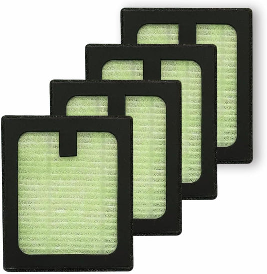 4 Pack HEPA Filter Replacement for Baby Brezza Baby Bottle Washer Pro, High Efficiency H13 True HEPA Filter, Air Clean Dust