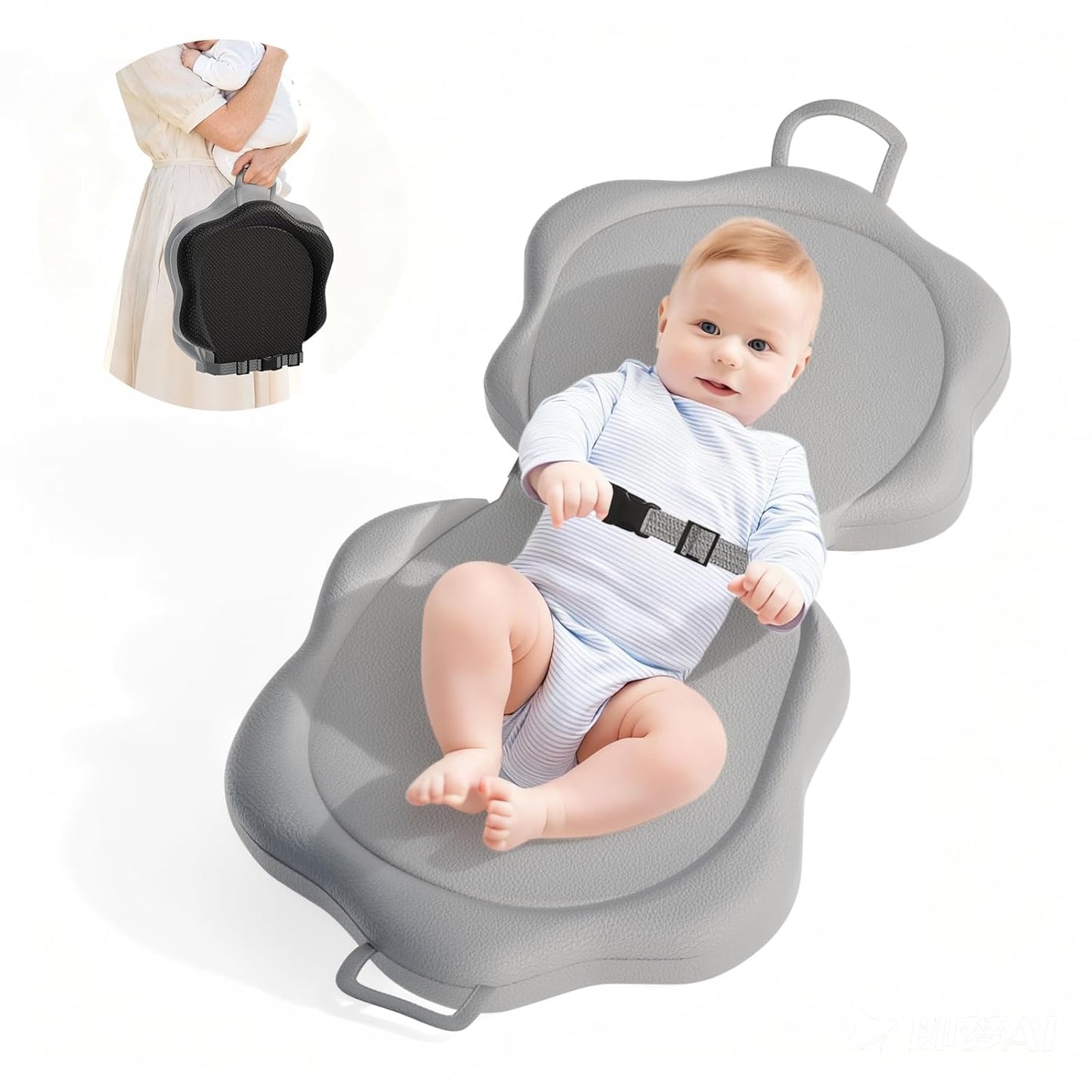 Baby Changing Pad - Foldable Diaper Changing Mat for Dresser, Waterproof & Non-Slip Wipeable, Soft Leather Diaper Changing Pad for Infant Newborn - Portable Changing Table Pads for On-The-Go Parents