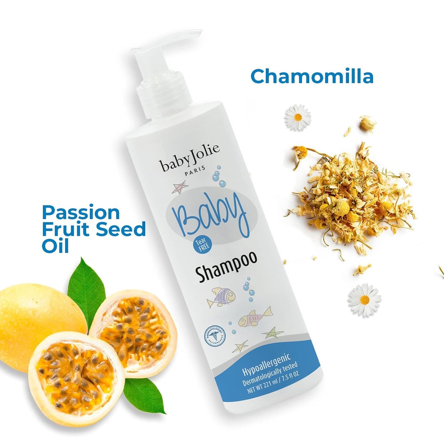 Baby Jolie Baby Bath Set | Baby Shampoo 7.5oz (221ml) + Hair Conditioner 7.5oz (221ml) + Lotion 11oz (325ml)