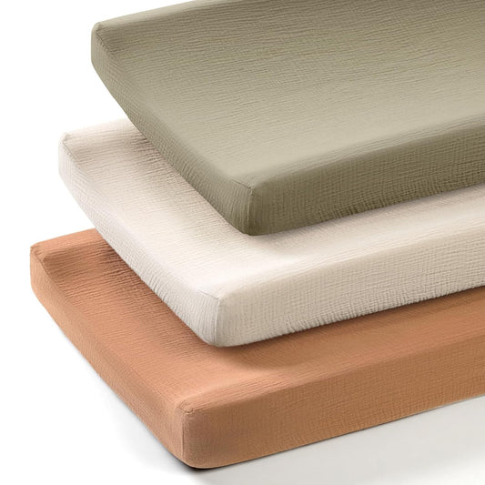 lulumoon Baby Changing Pad Cover: Muslin Diaper Changing Table Pad Cover - Changing Pad Sheets for Girls Boys