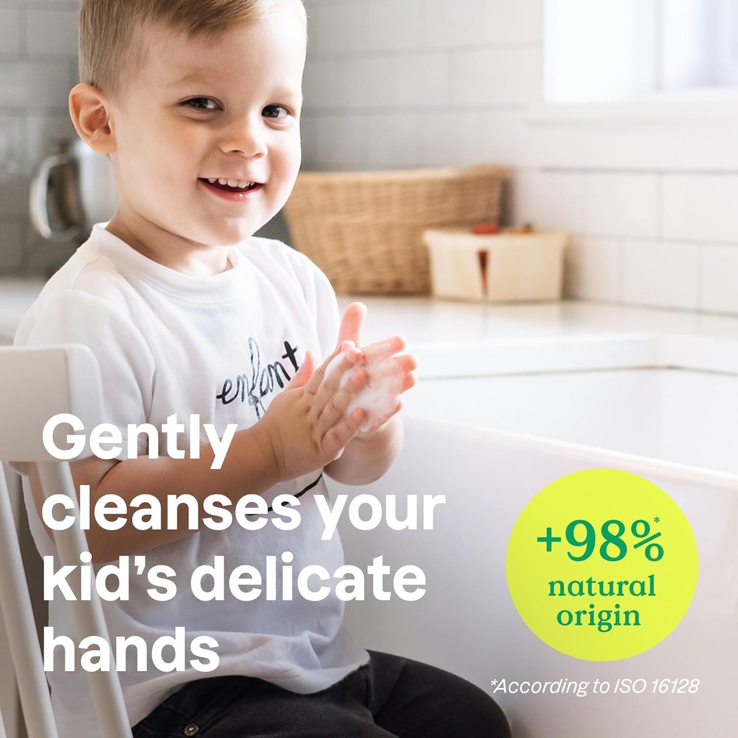 ATTITUDE Foaming Hand Soap for Kids, EWG Verified, Dermatologically Tested, Plant- and Mineral-Based Ingredients, Vegan, Mango, 10 Fl Oz (Pack of 6)