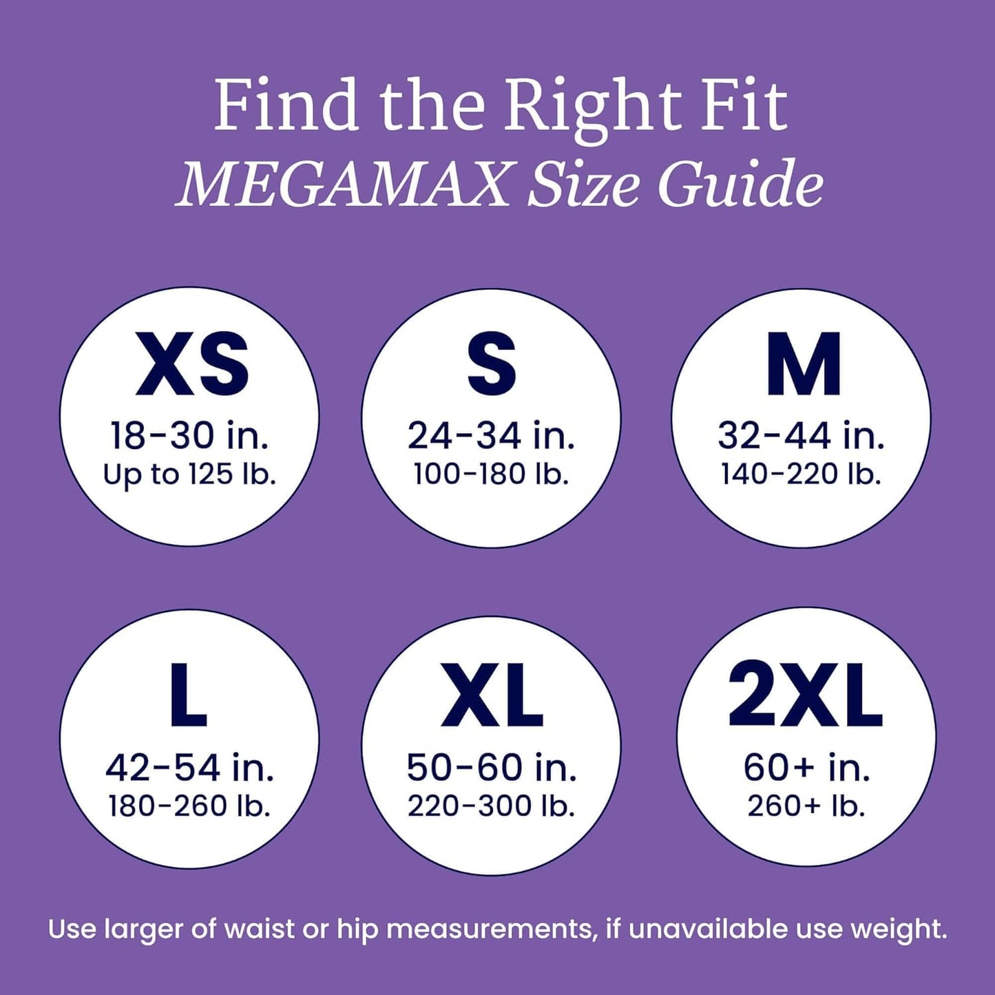 NorthShore MegaMax Adult Overnight Diapers, 12-Hour Tab-Style, X-Large, 4 Count Starter Pack, Black, 50-60 inches, Unisex Incontinence Underwear