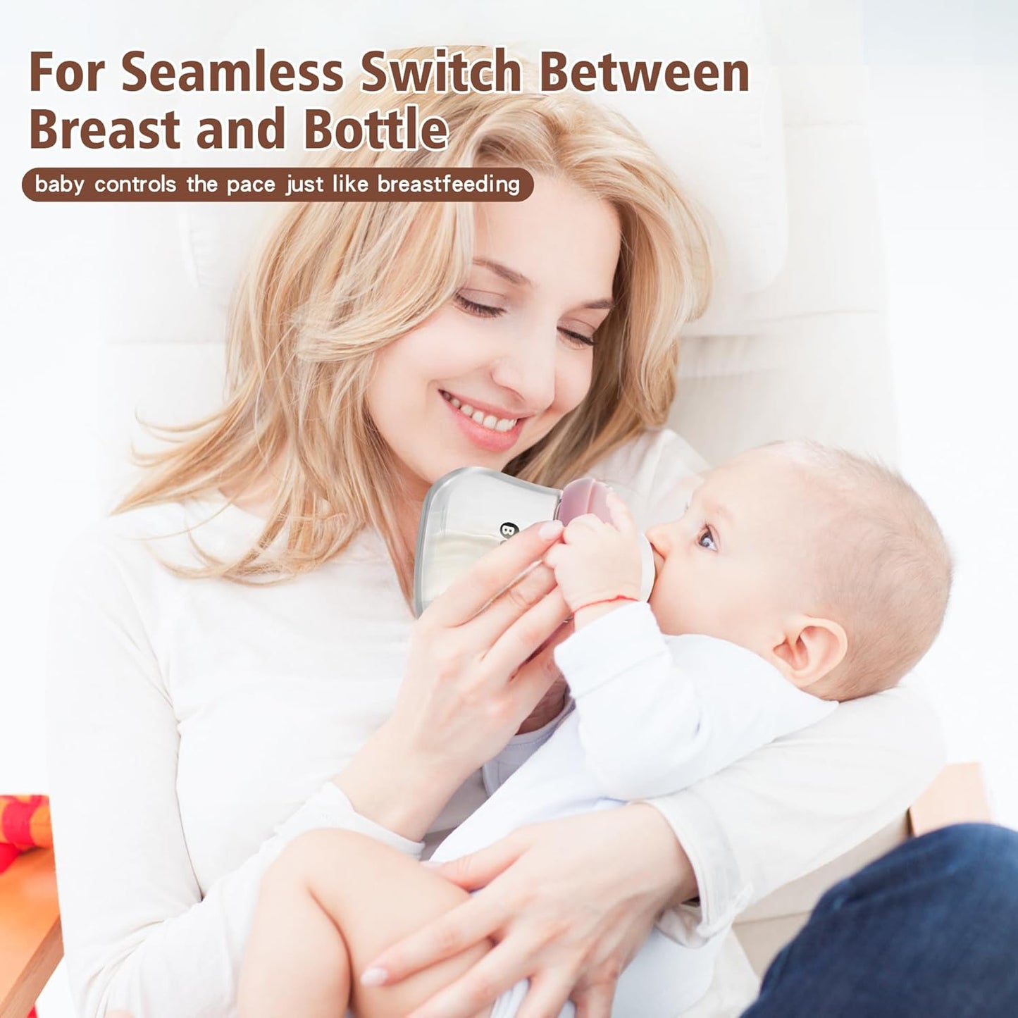 Beilastar-x Nipples for Baby Bottles – 100% Soft Baby Bottle Nipples, Natural Feel Silicone Bottle Nipples, BPA-Free(9M+, LL, 4 Counts)