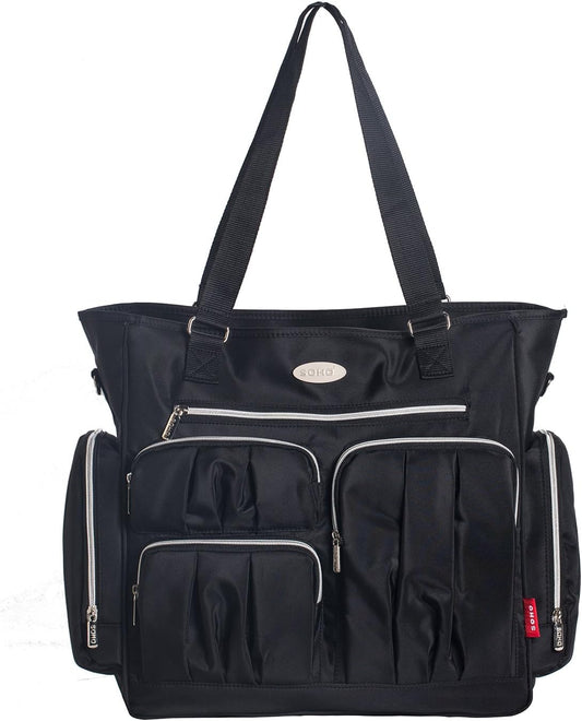 SoHo Times Square Diaper Bag Tote 8Pc Set
