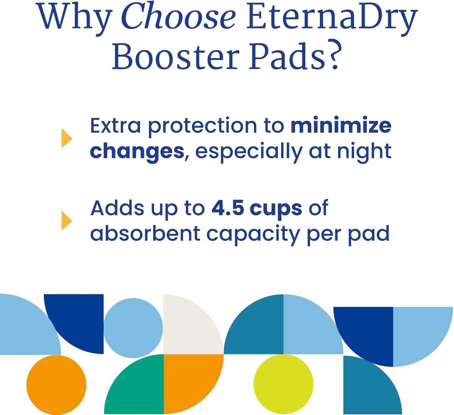 NorthShore Booster Pads for Men and Women with Adhesive, X-Large, Pack/12