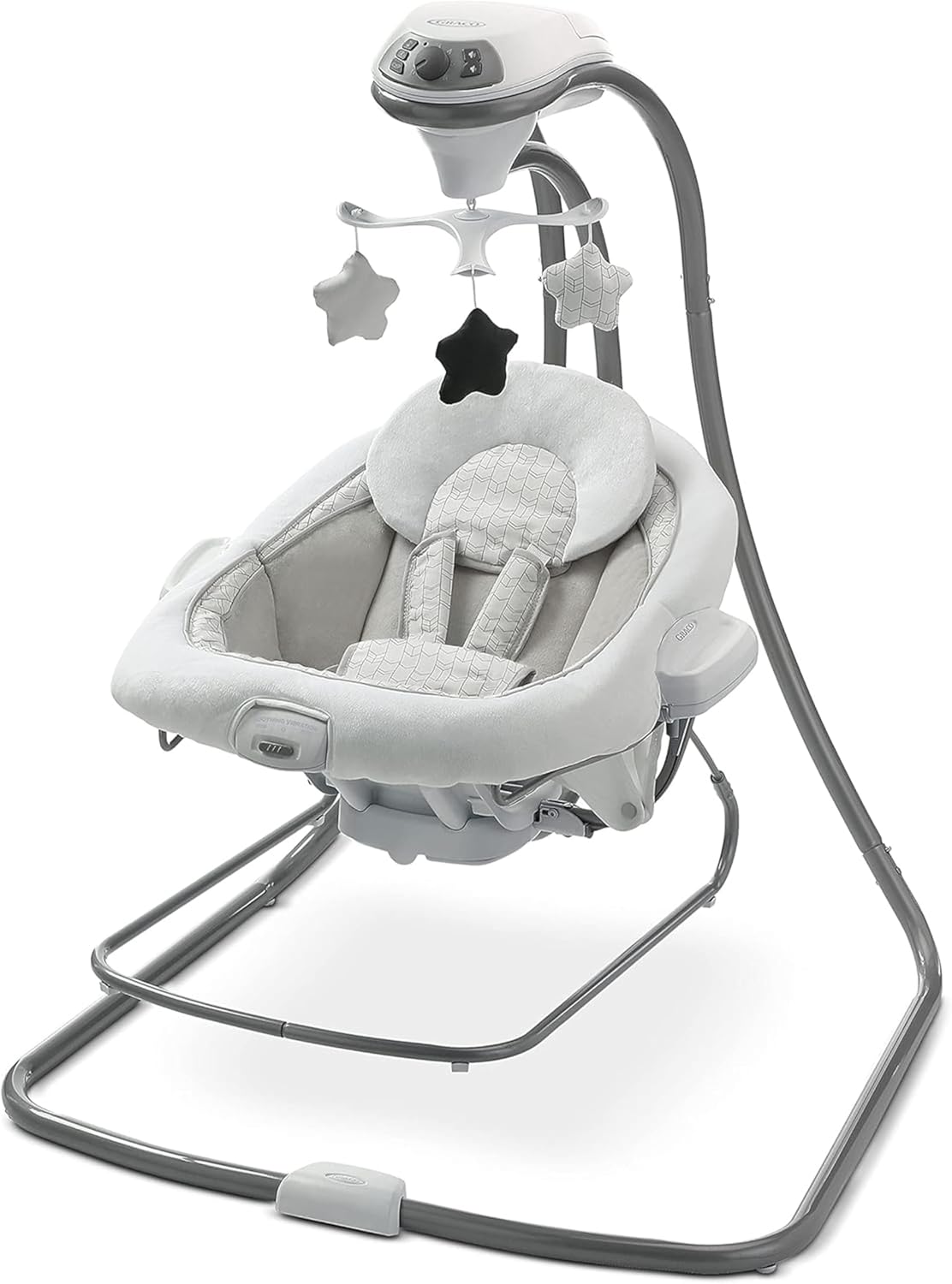 Graco DuetConnect LX Portable Baby Swing and Bouncer, Multi-Direction Baby Bouncer Seat, Multiple Swing Speeds, Redmond