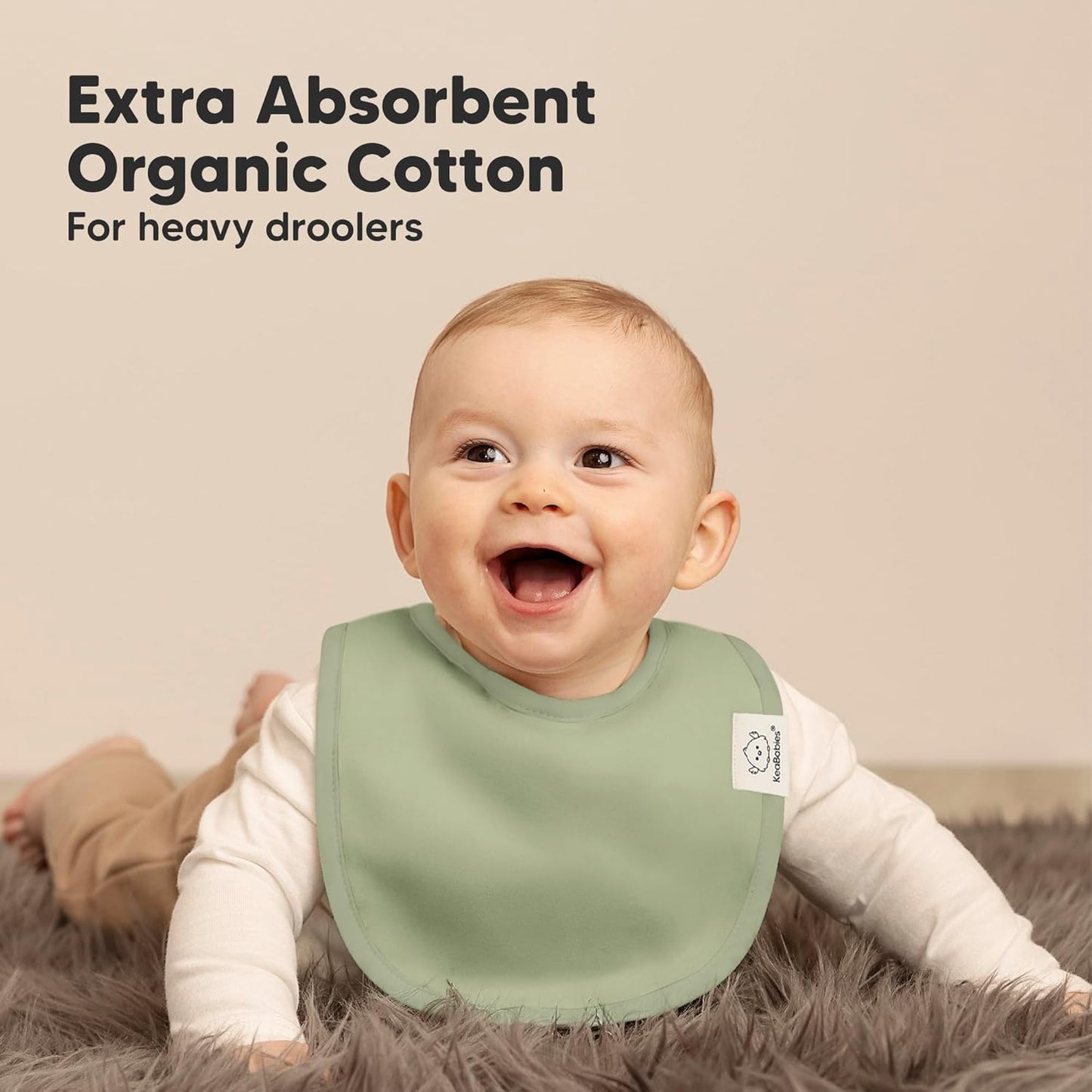 8-Pack Organic Baby Bibs for Boys, Girls - Soft Cotton Drooling and Teething Bibs for Baby Girl & Boy, Extra Absorbent, Easy To Clean & Put On for Toddler, Newborn, Infant 0-24 Months (Embrace)