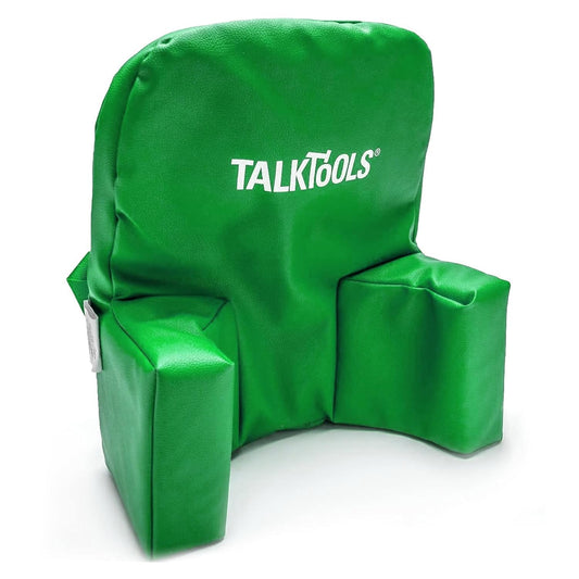 TalkTools High Chair Helper Cushion – Polyfoam Seat Insert with Vinyl Cover, Therapeutic Support for Toddlers & Kids, Stability & Posture Aid – Green