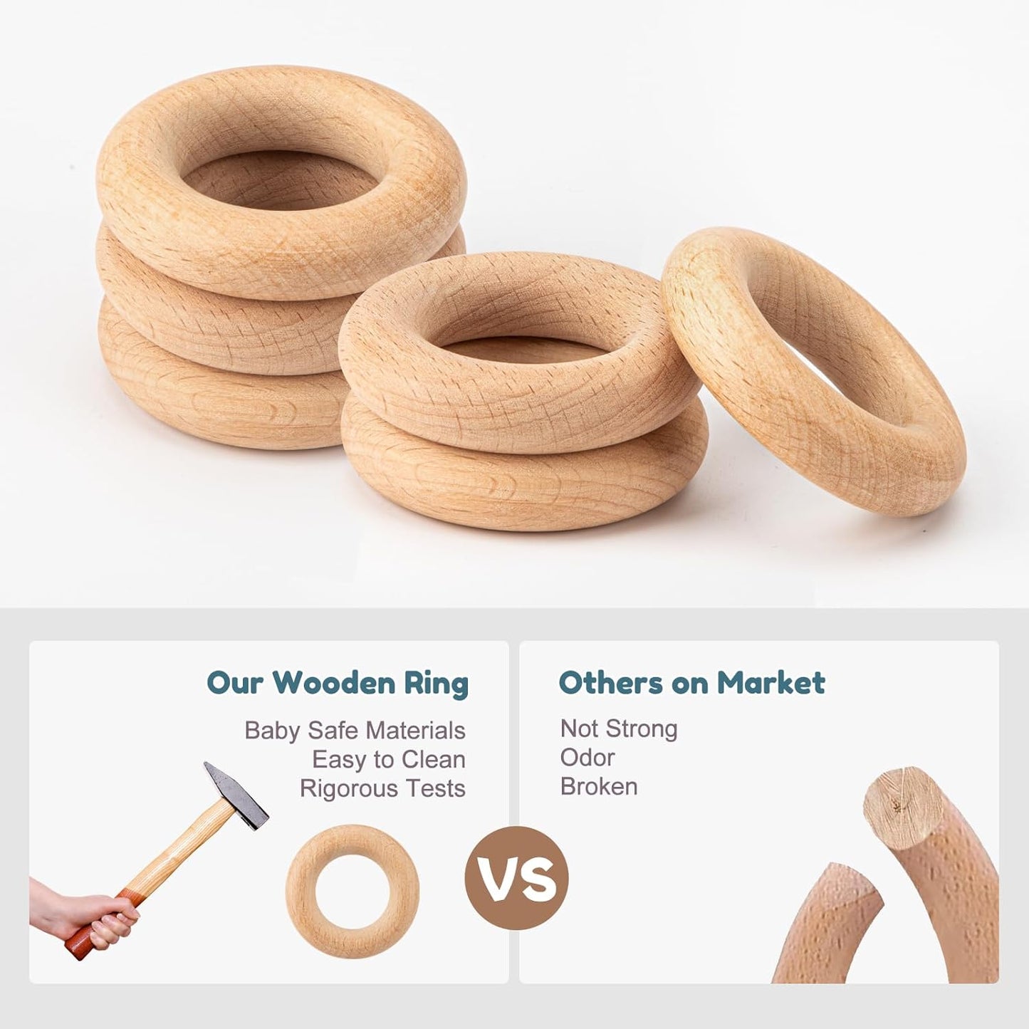 Baby Teething Toys for 0-6 6-12 Months, BPA Free Teether Sensory Toys for Babies 0 3 6 9 12 18 Months, Newborn Infant Toys Gifts for 1 One Year Old Baby Boys Girls