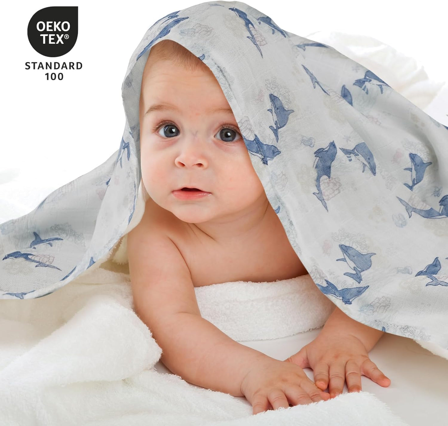 Muslin Baby Burp Cloths, Large 27 x 27 Inches Burping Cloths for Newborn Girls Boys, 6 Pack Baby Burp Rags Towel and Washcloths for Infant (Elegant Colors)