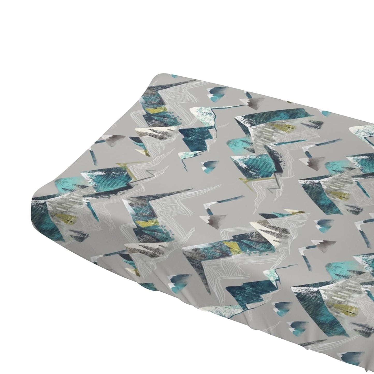 Boho Mountains Baby Changing Pad Covers for Boy Girl 32''x16'' Mountain Range Hiking Wild Fitted Diaper Change Table Mats Mountain Adventure Camping Soft Breathable Nursery Cradle & Bassinet Sheets