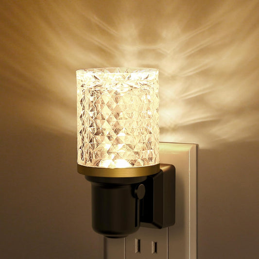 JandCase LED Night Light, Dimmable Night Lights Plug into Wall, Modern Nightlight with Auto On Off Light Sensor, 3000K Soft White Night Light 0-100LM Brightness for Bathroom Hallway Bedroom Decor