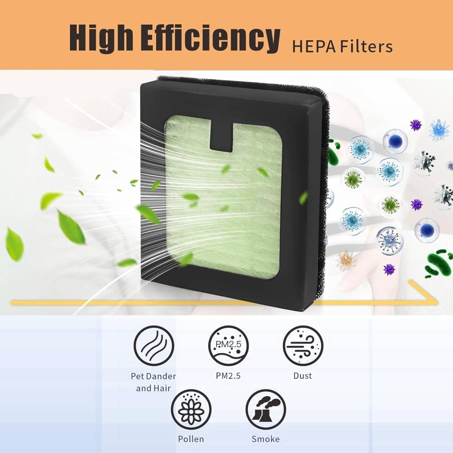 4 Pack Dryer Advanced HEPA Filter Compatible with Baby Brezza Baby Bottle Dryer Advanced and Baby Brezza Baby Bottle Washer, Hepa Filter Replacement Parts