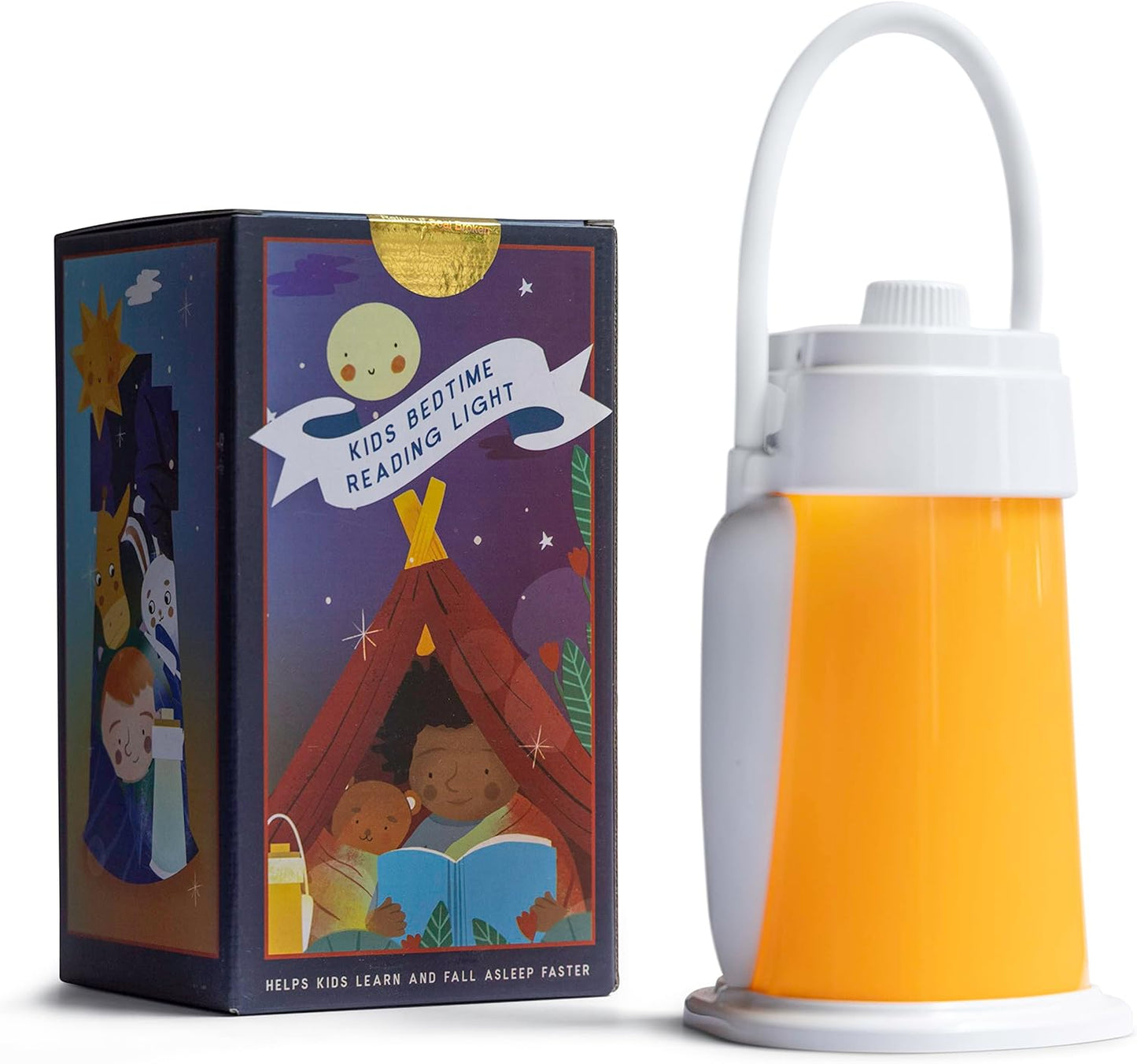 Kids Lantern Book Night Light Lamp for Camping Gear, Kids Reading Light, Toddler Camping NightLight, LED Study Desk Lamp for Students, USB Rechargeable 6-12 Hour Battery for Emergencies Power Outages