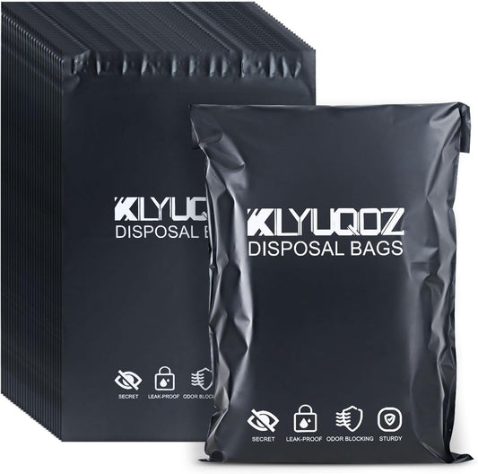 Adult Diaper Disposal Plastic Bags for Adult Catheter Bags Disposal,Self-Adhesive Strips to Seal in Odours,Waterproof and Leak-Proof,Suitable for Elderly Nappy Care at Home and Travel (200)