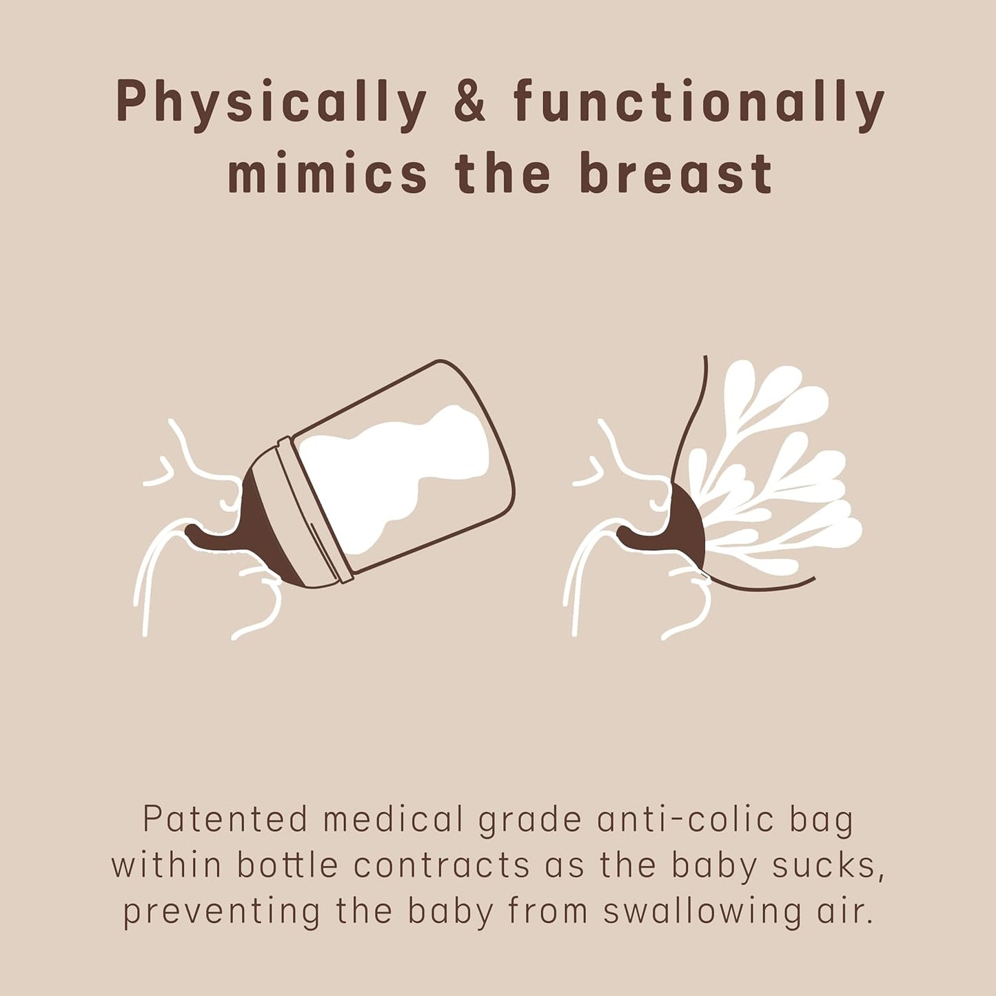 Suavinex Zero.Zero Medium Flow Asymmetrical Silicone Nipple, 2 Pack (3m+), Medium