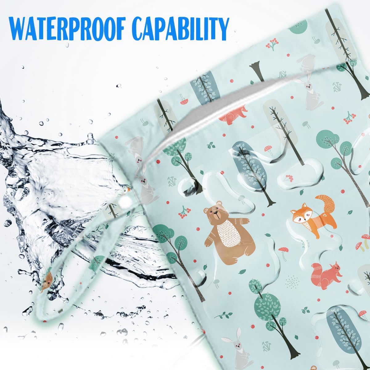 Wet Bag for Baby Swimsuit Dirty Clothes Diaper Yoga Gym, Wet Dry Bag, Beach Vacation Essential for Baby Travel Poor Swiming Bathing Daycare Toddler Diapers