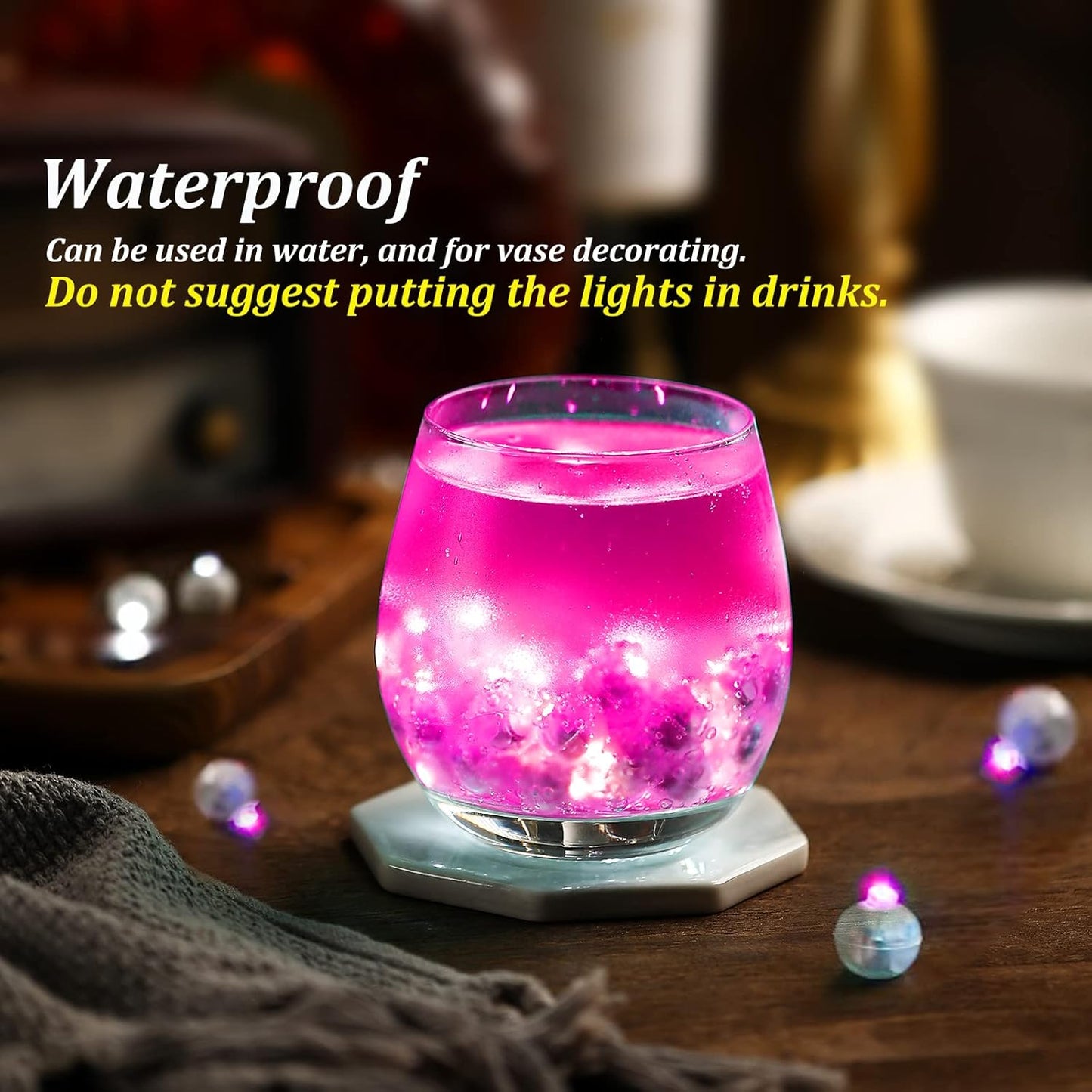 ZGWJ 100PCs Mini Led Lights,Flash Led Balloons Light up Balloons for Party Decorations Neon Party Lights for Paper Lantern Easter Eggs Birthday Party Wedding Halloween Christmas Decoration, Pink