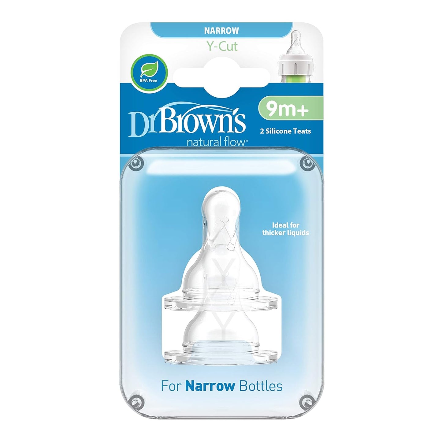 DR BROWN Y Cut Teats 2 Count Wide Neck