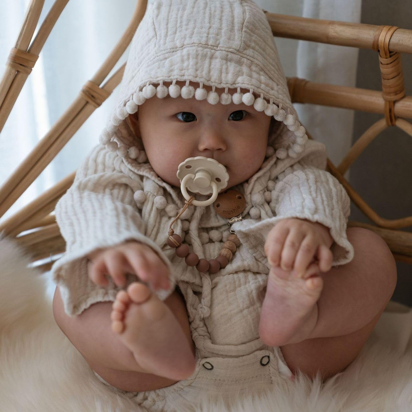 FRIGG SilkySoft Silicone Baby Pacifier 4-Pack Snowflake Dream | Made in Denmark | BPA-Free (0-6 Months)
