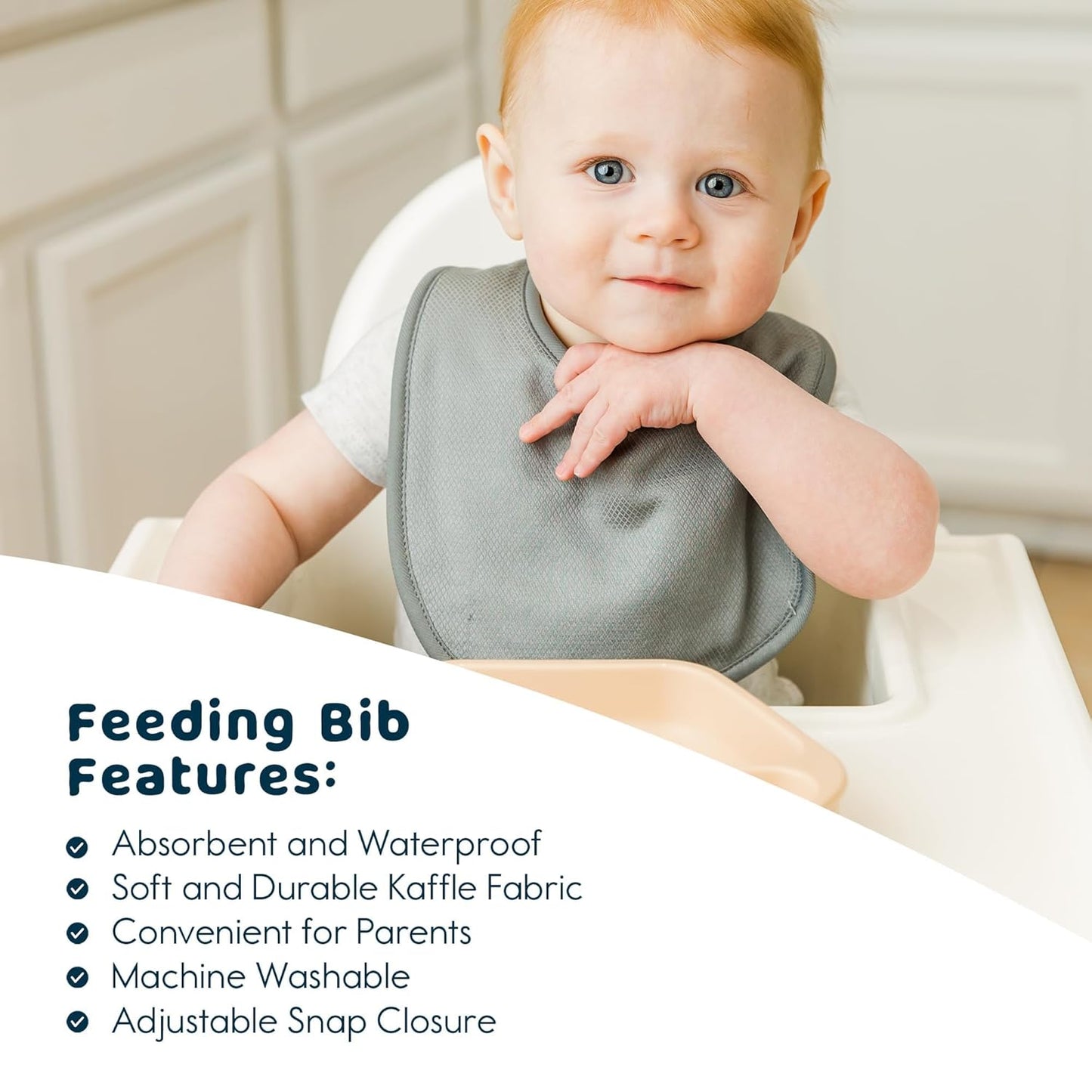 Tiny Twinkle 8 Pack Baby Bibs for Drooling and Teething – Waterproof & Absorbent Bibs for Baby Girl & Boy, Machine Washable Infant Bib Set for Newborns and Toddlers (Boy Macaron 8-Pack)