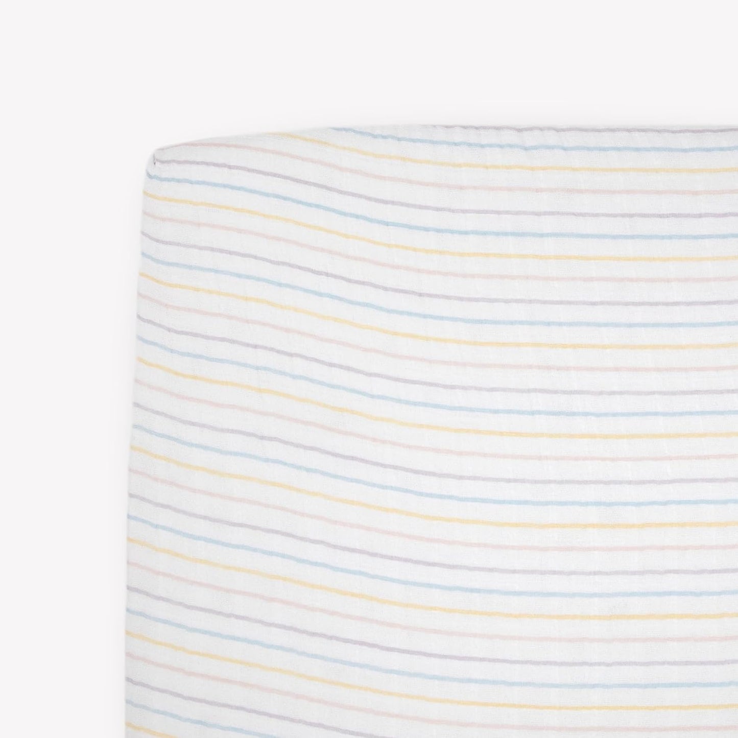 Little Unicorn Premium Crib Sheet | Breathable & Super-Soft Muslin Fabric (Unicorn Stripe)