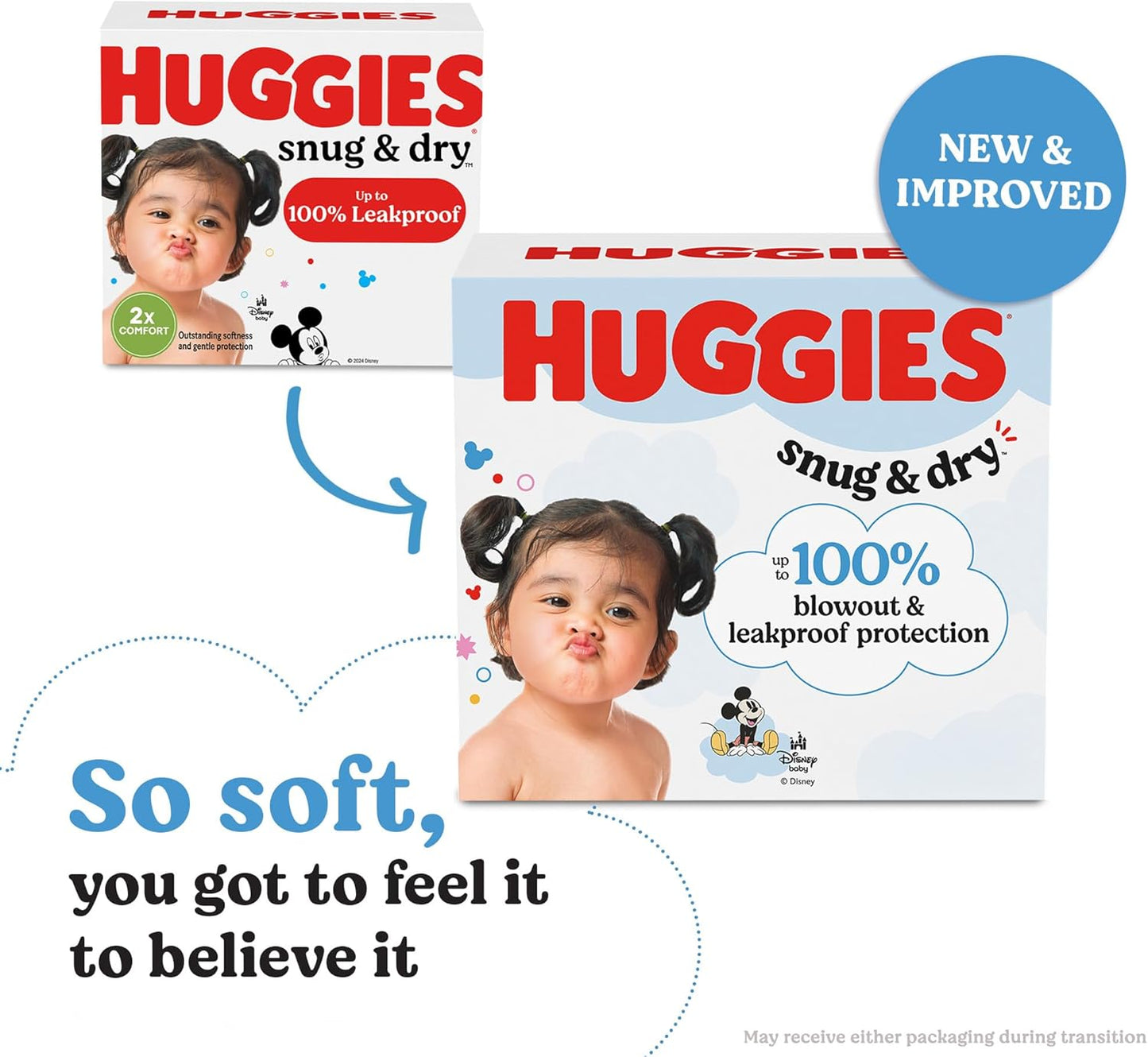 Huggies Size 5 Diapers, Snug & Dry Baby Diapers, Size 5 (27+ lbs), 25 Count, Packaging May Vary