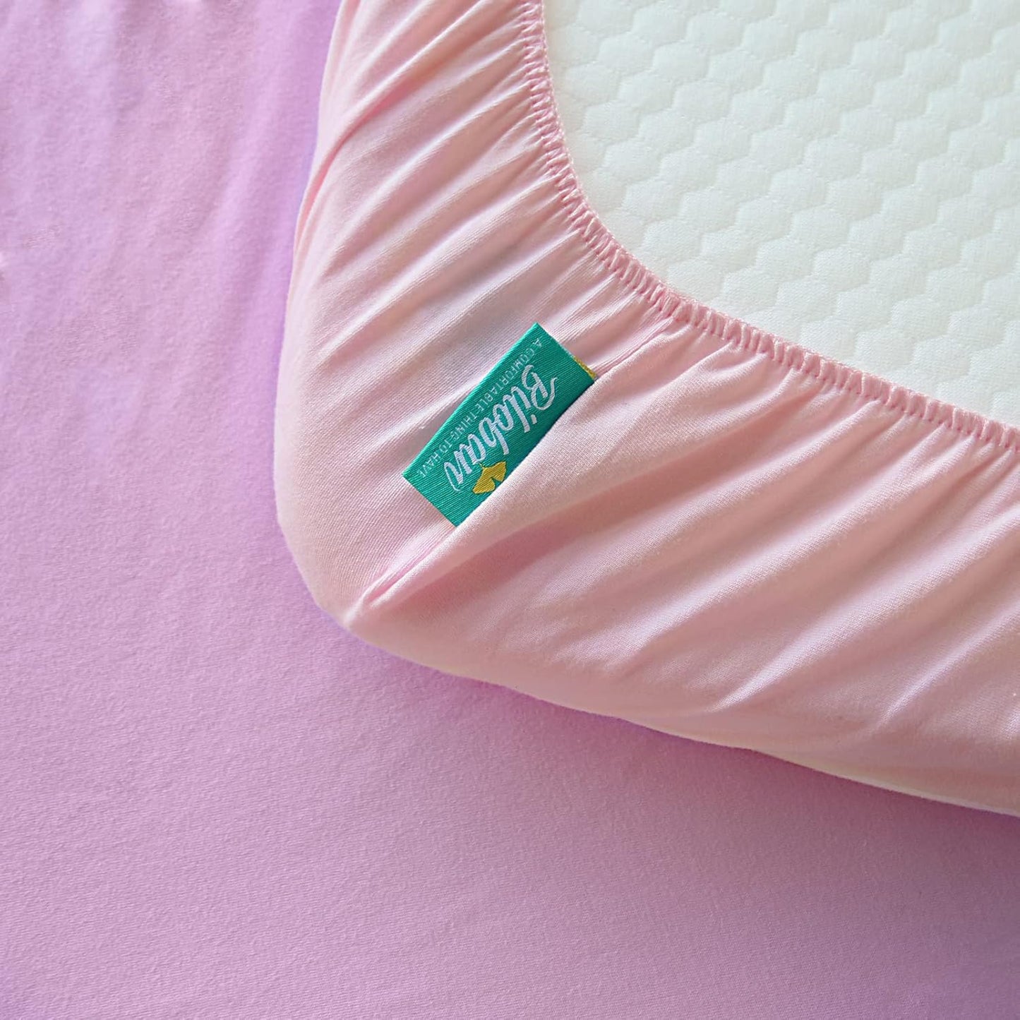Bassinet Sheets Fit for Angelbliss, MMBABY, HARPPA, Ihoming and AMKE Baby Bassinet(33"x19"),100% Cotton, 2 Pack, Ultra Soft Bassinet Sheet, Pink and Violet