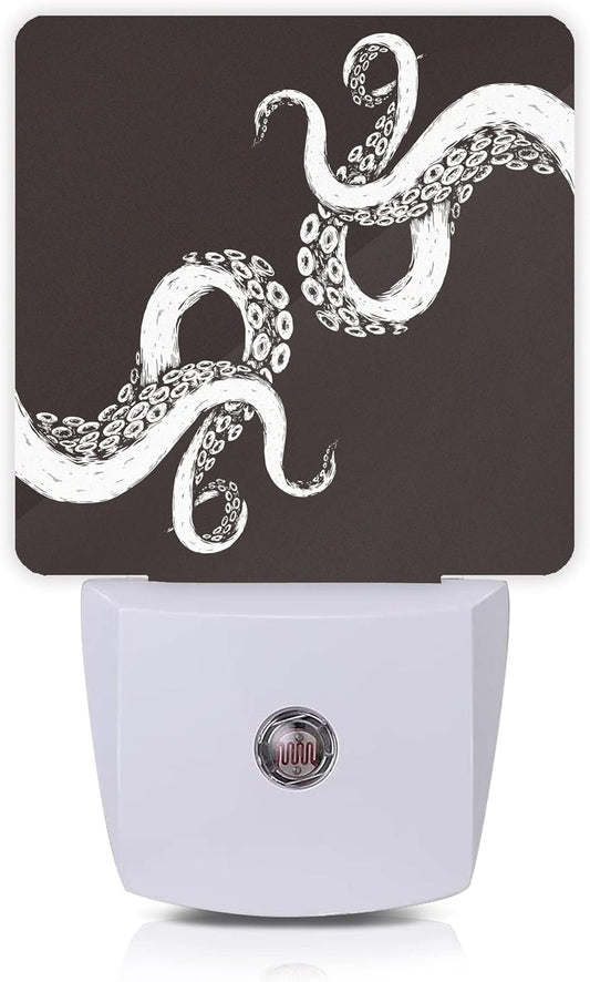 Octopus Night Light Plug-in LED Nightlights Auto Sensor Night Lamp Dusk-to-Dawn Lamp Home Decor for Nursery Children Girls Boys