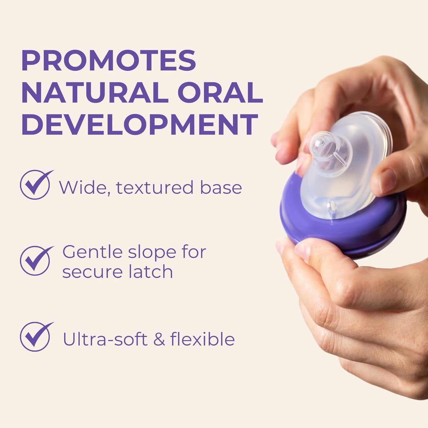 Lansinoh NaturalWave Baby Bottle Nipples, Medium Flow, Size M, 3+ Months, 4 Count – 100% Soft, Durable Silicone, Made Without BPA BPS, Anti-Colic, Supports Baby’s Developing Mouth and Teeth