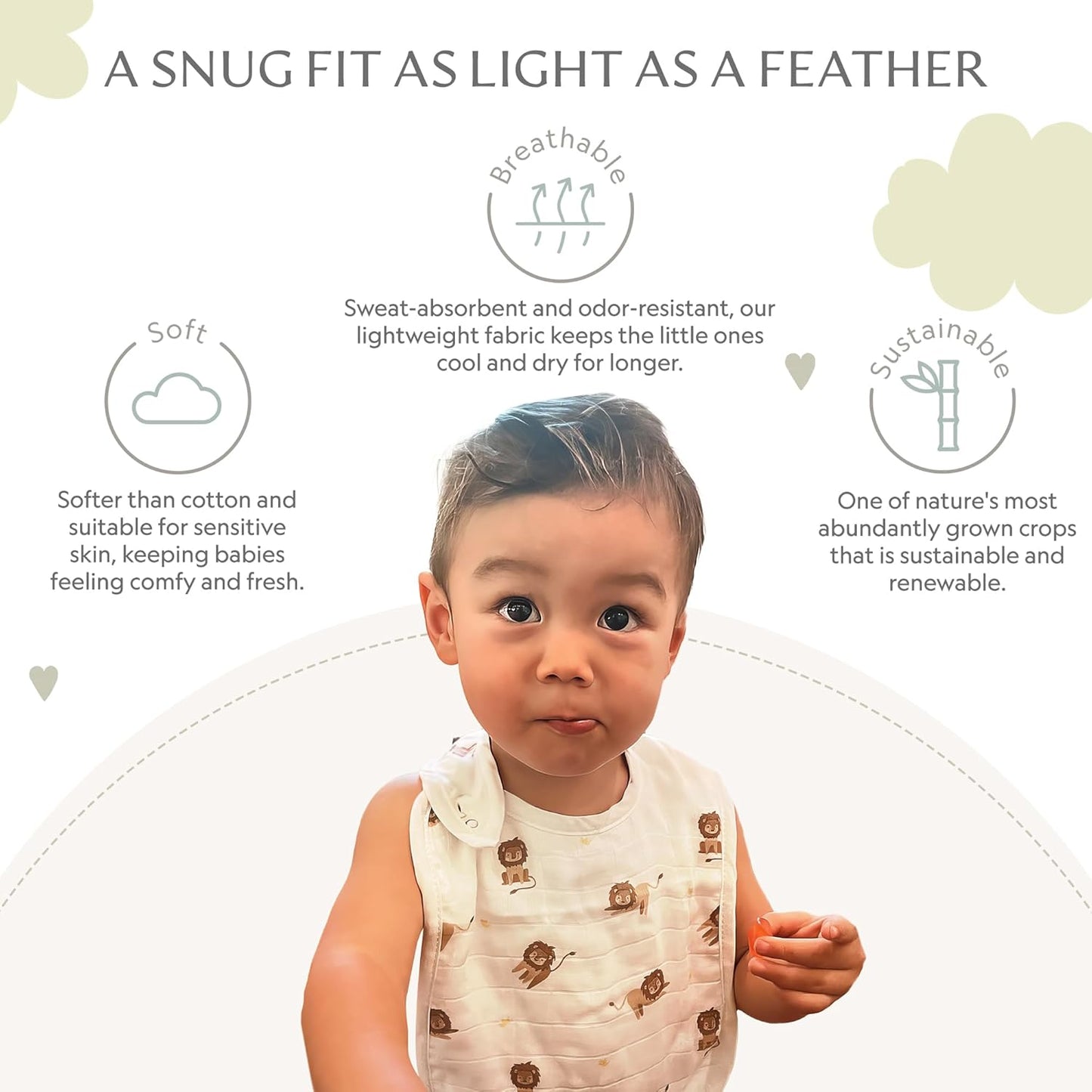 Bamboo Little Baby Bibs (Pack of 2) - Bibs with Adjustable Snaps- Absorbent Terry Backing