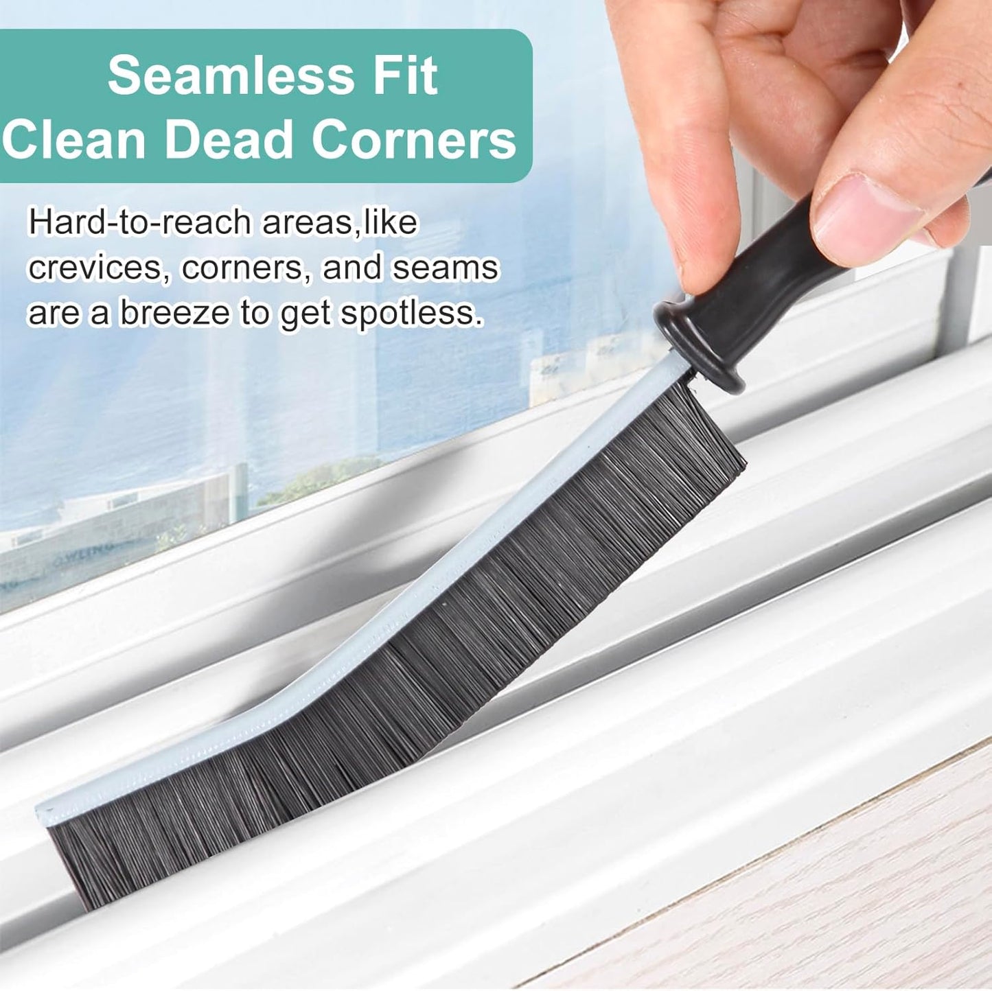 Crevice Cleaning Brush, Multifunctional Hard-Bristled Gap Scrub Brush, Gap Cleaning Tool, Home Essentials, Bathroom Cleaner Tools for Household Use, Kitchen, Window, Faucets, Toilet, Grout, Car, 5pcs