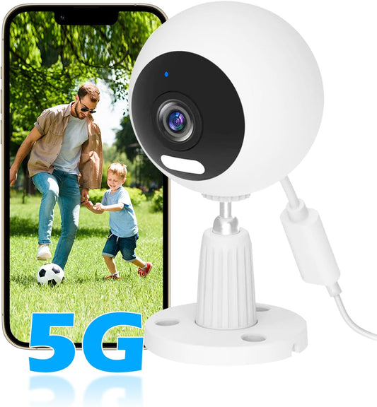 5G Cameras for Home Security,3MP Outdoor Indoor Security Camera for Baby/Elder/Dog/Pet/Nanny, WiFi Baby Monitor, 3 Alarm Modes, 3 Night Vision, IP66 Waterproof, 24/7 SD Recording/Cloud