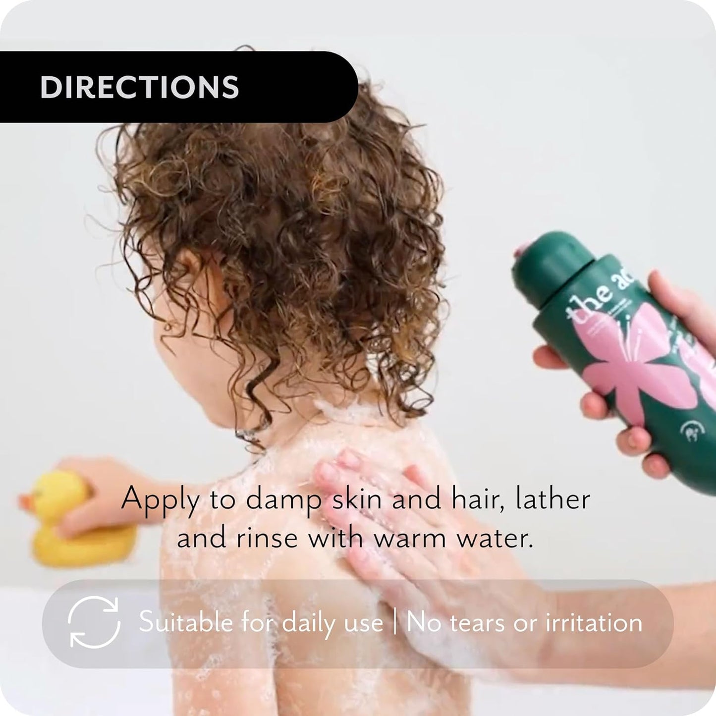 The Act Organic Baby Shampoo and Body Wash with Chamomile - Hypoallergenic, Natural Oils, Tear-Free, for Sensitive Skin and Fine Hair, for Kids 3+, Sulfate-, Paraben-, Phthalate-, Dye-Free,13.5 Fl Oz