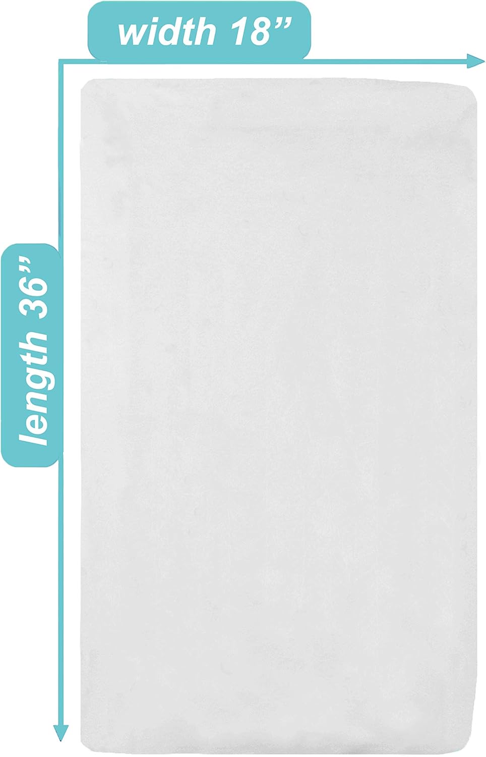 American Baby Company 2 Pack 100% Natural Cotton Fitted Cradle/Bassinet Sheets 36" x 18" - Soft, Breathable & Hypoallergenic Bed Sheets, White, Neutral for Boys & Girls