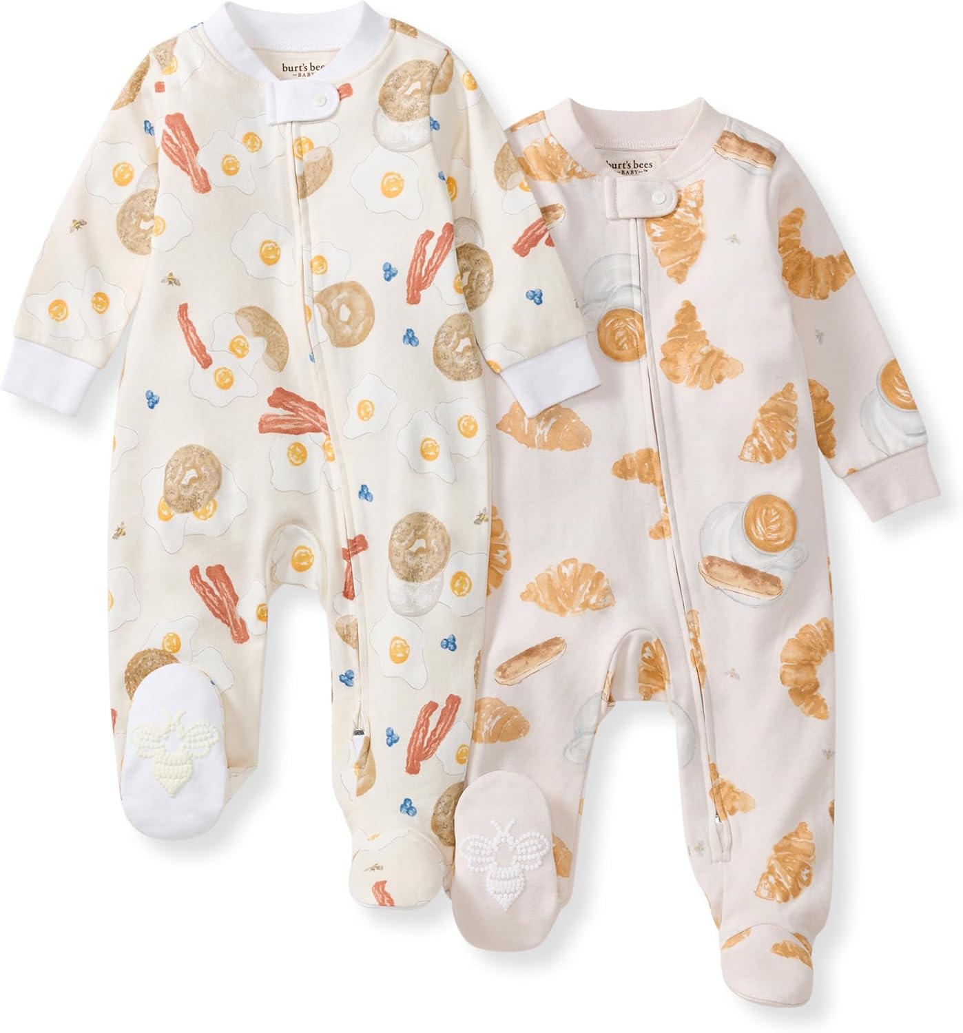 Burt’s Bees Baby Boys' One-Piece Sleep and Play 100% Organic Cotton PJs