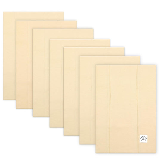 Baby Burp Cloths for Boys and Girls - 7 Pack Large 100% Organic Cotton - Double Layered Extra Absorbent Burp Rags, Pastel