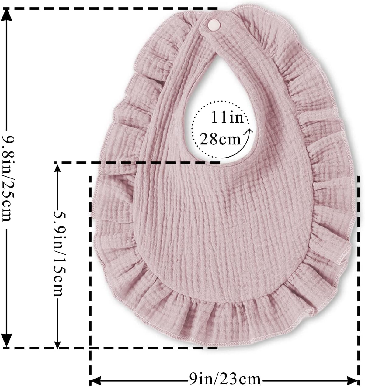 Baby Bibs Muslin Drool Teething Drooling Bibs for Baby Girl Boy Muslin Cotton
