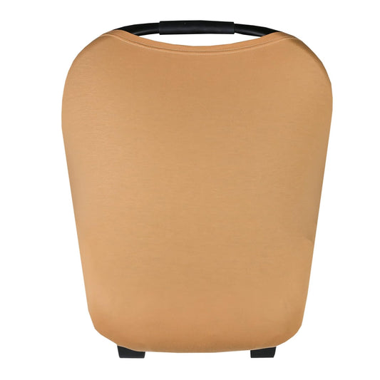 Copper Pearl Multi-Use Cover: Car Seat Covers, Nursing Cover, and Stroller Cover for Sun - Stretchy Fabric, All-Season Use, Stylish Designs, Easy Access for Moms - Dune