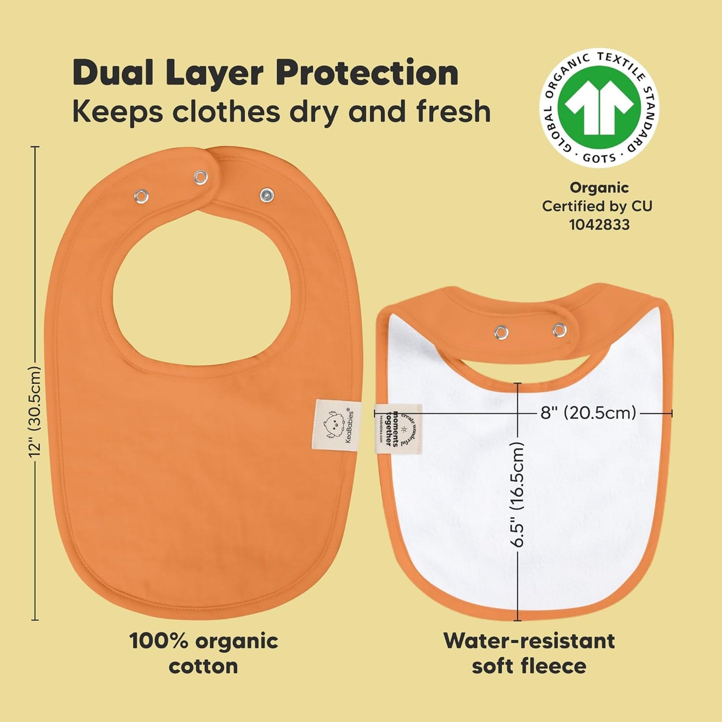 8-Pack Organic Baby Bibs for Boys, Girls - Soft Cotton Drooling and Teething Bibs for Baby Girl & Boy, Extra Absorbent, Easy To Clean & Put On for Toddler, Newborn, Infant 0-24 Months (Cruise)
