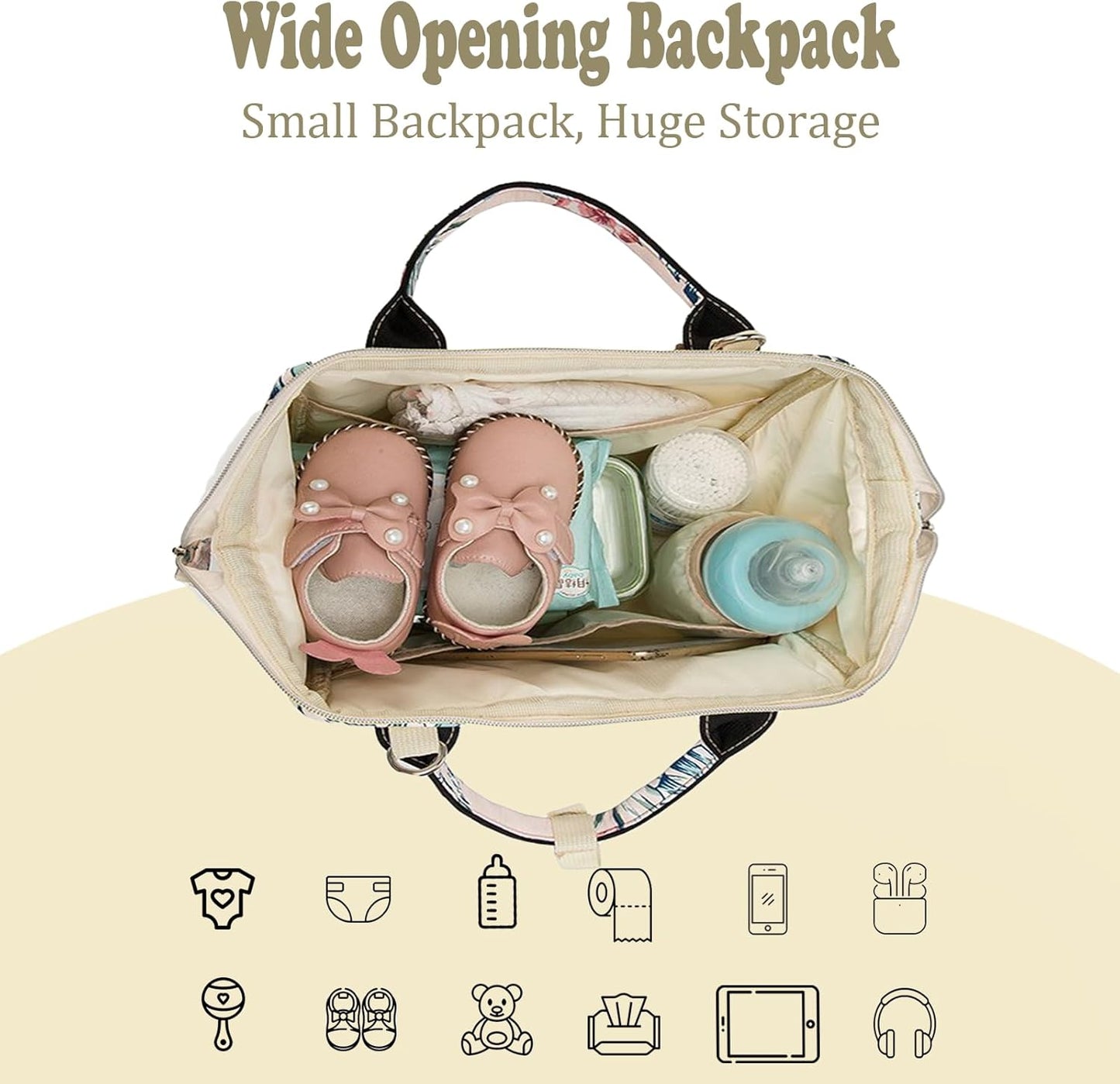 Small Diaper Bag-Mini Diaper Bag Backpack Crossbody Baby Diaper Tote Bag with Insulated Pocket(Grey)