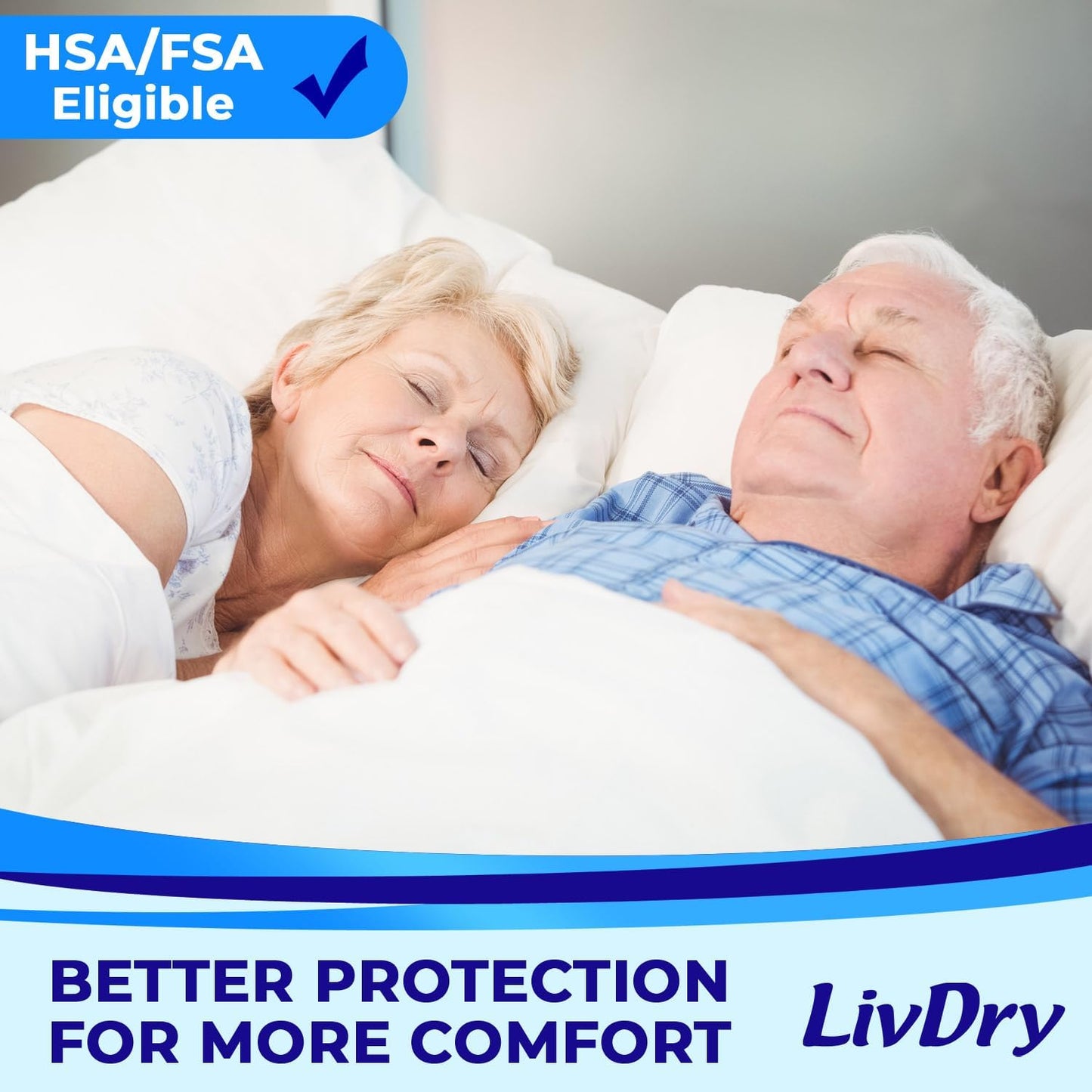 LivDry Adult S Incontinence Underwear, Overnight Comfort Absorbency, Leak Protection, Small, 72-Pack