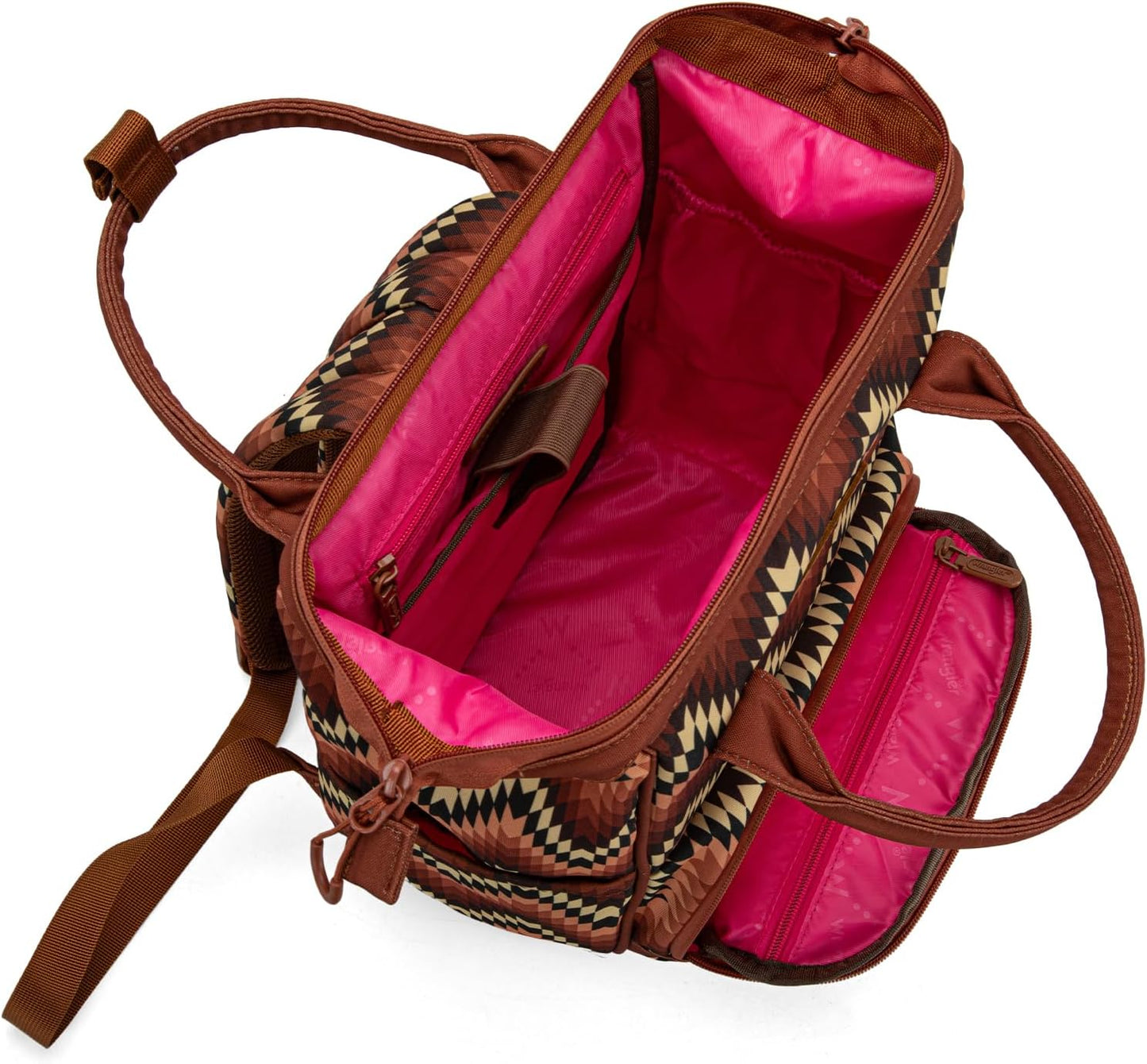 Montana West Wrangler Aztec Callie Diaper Bag Backpack with Stroller Straps Multifunction Baby Travel Bag WG2211-9110BR