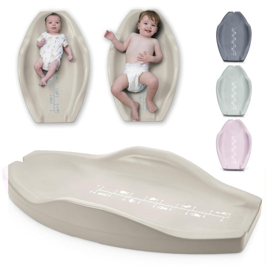 Apricity Baby Diaper Changing Pad – Waterproof Wipe-Clean Foam Changing Mat with Raised Sides, Non-Slip Base & Portable Design, Extra-Large 31.5” × 19.7” for Newborn to Toddler (Beige)