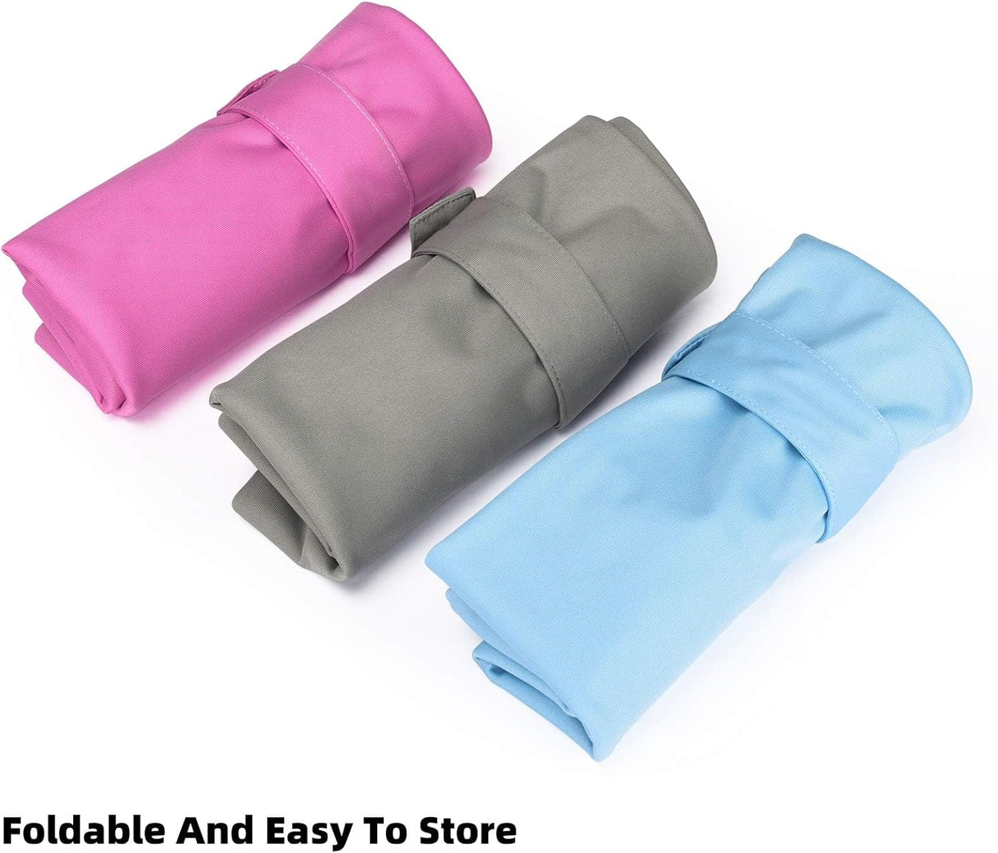 3 Pack Wet Dry Bags for Baby Cloth Diapers,Washable Travel Bags,Beach,Pool,Gym Bag for Swimsuit/Wet Clothes with 2 Pockets (11" x 14.3")-Pink,Grey,Blue