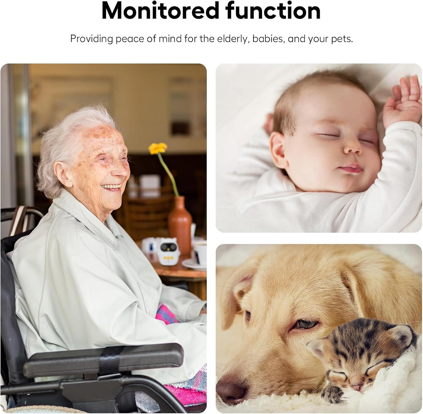 Audio Baby Monitor with Rechargeable Battery, Walkie Talkies for Kids with Two-Way Talk and Clear Sound, 1000 Ft Range, Indoor Outdoor Intercom Toys for Family Games, Outside, Camping, Hiking