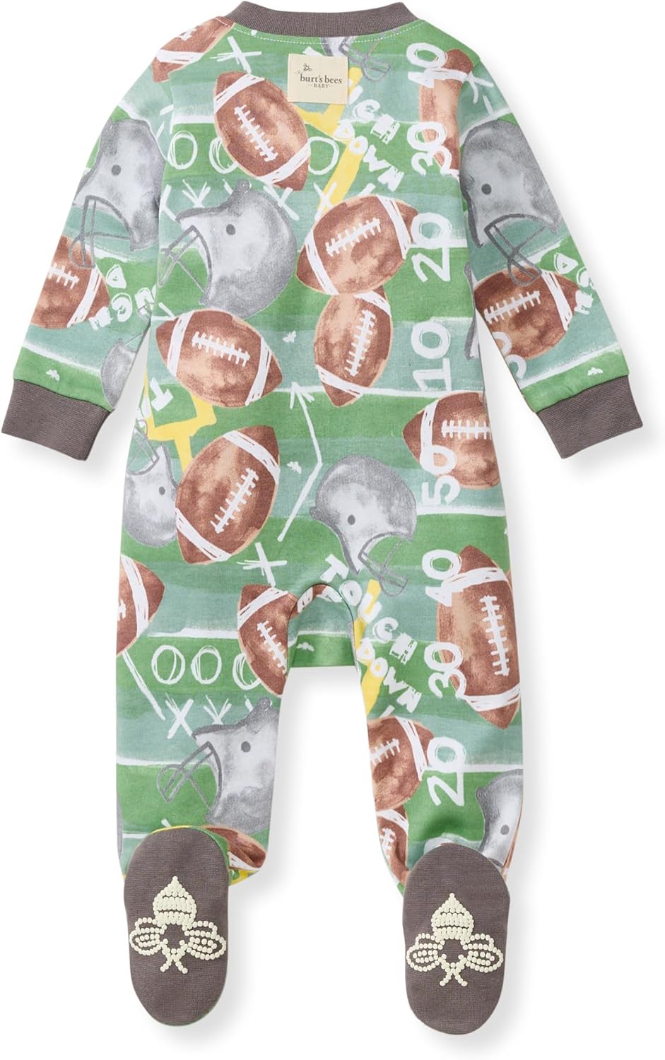 Burt’s Bees Baby Boys' One-Piece Sleep and Play 100% Organic Cotton PJs