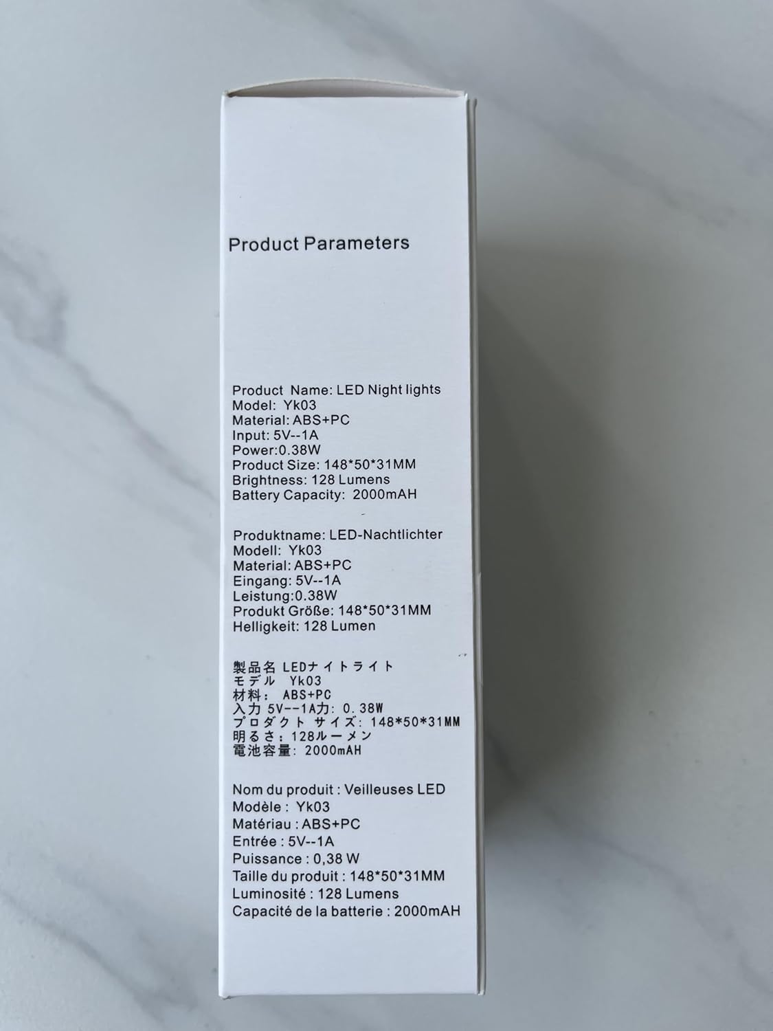 YELKO Motion Sensor Night Light, 2000mAh Rechargeable Night Lights Battery Powered, PortableＤimmable Nightlights with 5 Brightness Levels for Kids,Adults (Warm White 1Pack)