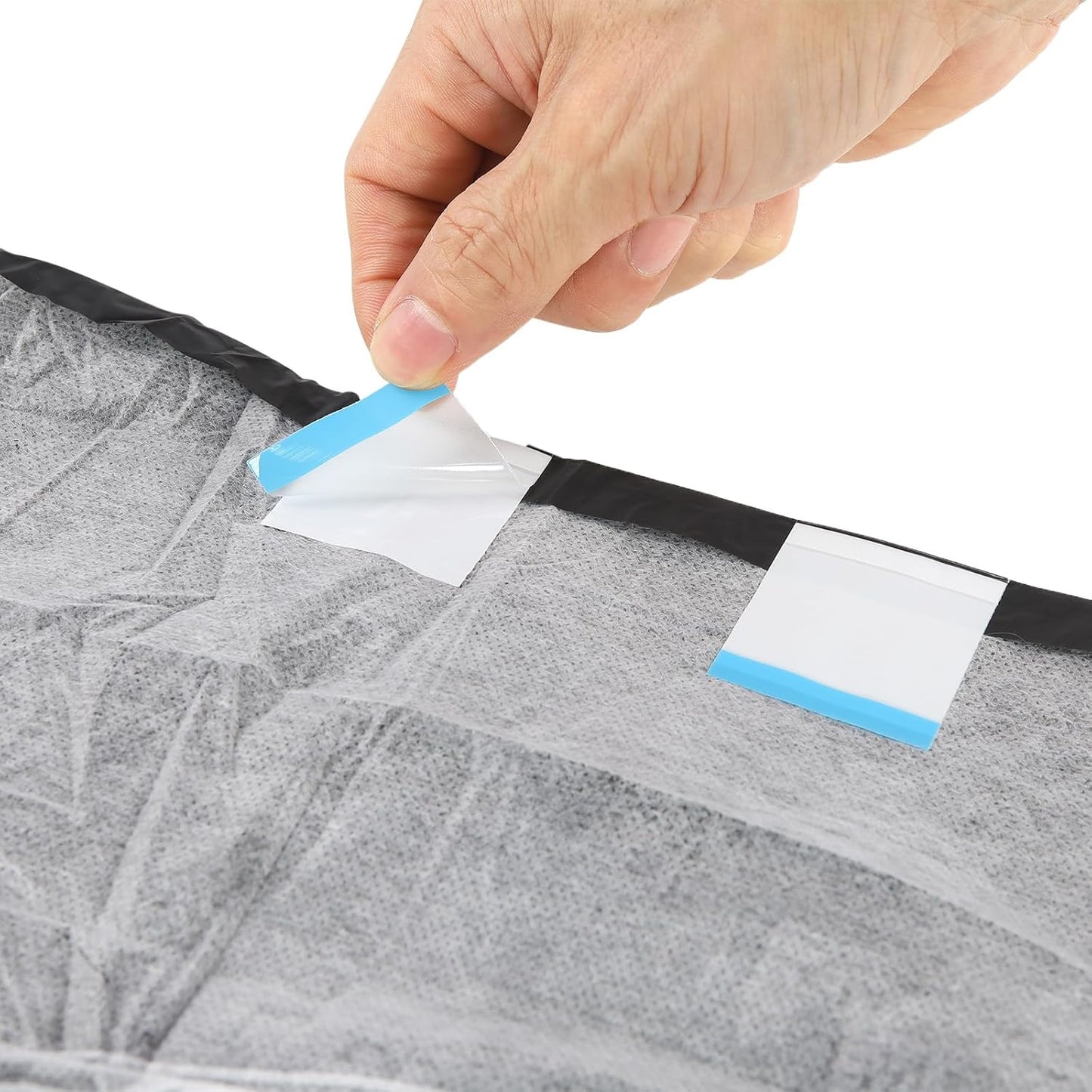 CutiePlusU Disposable Adult Diaper Heavy Absorption Dry Surface Adult Diapers All Night- Black 10 Pieces(Large 37"-47")